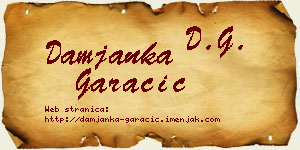 Damjanka Garačić vizit kartica